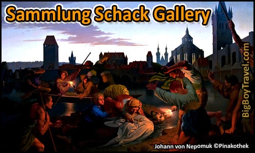Free English Garden Walking Tour Map Munich Park - -Sammlung Schack Painting Gallery