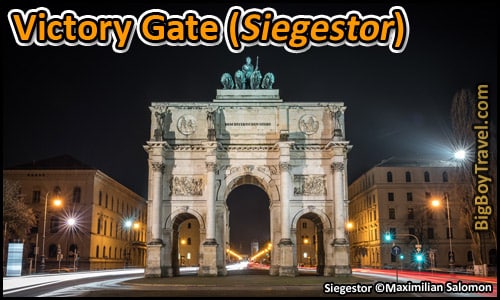 Free English Garden Walking Tour Map Munich Park - siegestor victory gate