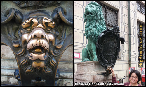 Free Munich Walking Tour Map Old Town - Druckebergergasse Viscardigasse Dodgers Alley Lion Statues