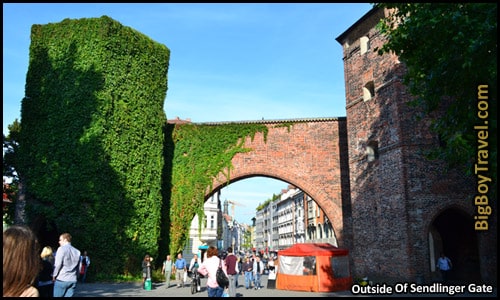 Free Munich Walking Tour Map Old Town - Sendlinger Tor Gate City Walls Vines