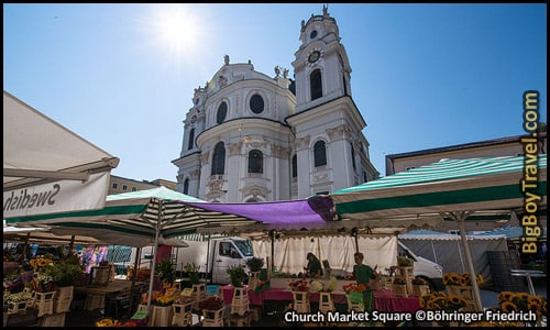 Free Salzburg Walking Tour Map - Collegiate Church Kollegienkirche Market