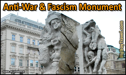 Free Vienna Walking Tour Map Old Town Austria - Anti War and Fascism Monument Gate of Violence