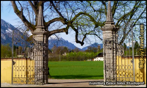 Salzburg Sound of Music Movie Film locations Tour Map - Frohnburg Palace Gates