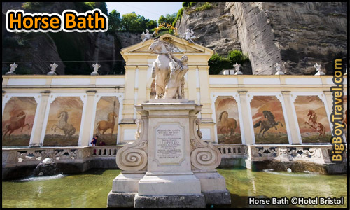Salzburg Sound of Music Movie Film locations Tour Map - Horse Bath Fountain