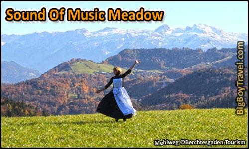 Salzburg Sound of Music Movie Film locations Tour Map - Julie Andrews Meadow Opening Scene Hills Are Alive
