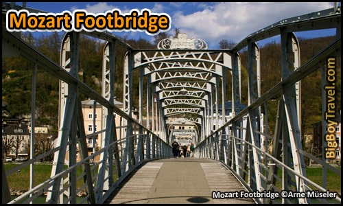 Salzburg Sound of Music Movie Film locations Tour Map - Mozartsteg Footbridge