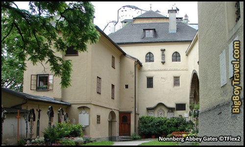 Salzburg Sound of Music Movie Film locations Tour Map - Nonnberg Abbey Convent Gates