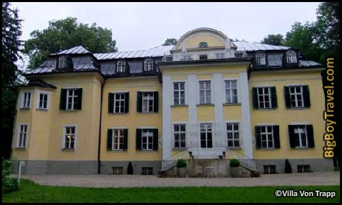 Salzburg Sound of Music Movie Film locations Tour Map - Von Trapp Villa Mansion Real Family House