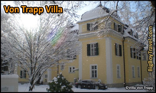 Salzburg Sound of Music Movie Film locations Tour Map - Von Trapp Villa Mansion Real Family Home