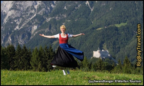 Salzburg Sound of Music Movie Film locations Tour Map - Werfen Meadow Picnic Scene Do Re Mi Song