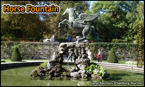 Salzburg Sound of Music Movie Film locations Tour Map - Horse Fountain Do Ri Me
