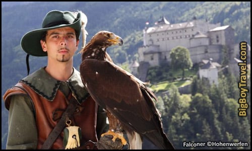 Top Day Trips From Salzburg Austria Best Side - High Hohenwerfen Fortress Castle Falconer