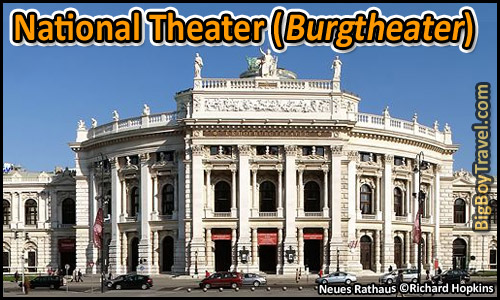 Vienna Ringstrasse Tram Tour Map - National Theater Burgtheater