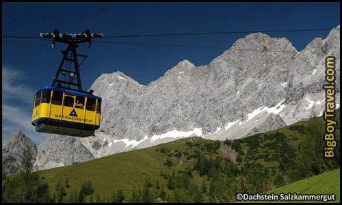 dachstein mountain cable car gondola lift hallstatt