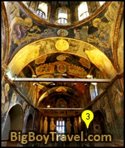 Chora Church tour istanbul, walking tour map, mosaics