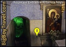 istanbul golden horn walking tour map, Mother Virgin Mary of Blachernae Holy Spring