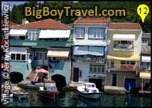 istanbul bosphorus river tour, cruise map, Anadolu Kavagi Village