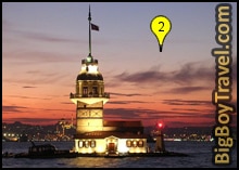 istanbul bosphorus river tour, cruise map, maidens tower
