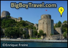 istanbul bosphorus river tour, cruise map, Rumelian Fortress