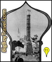istanbul grand bazaar walking tour map, Burnt Column