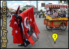 istanbul grand bazaar walking tour map, eminonu square