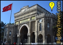 istanbul grand bazaar walking tour map, Istanbul University gate