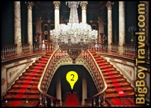 istanbule new town walking tour map, dolmabahce palace crystal staircase