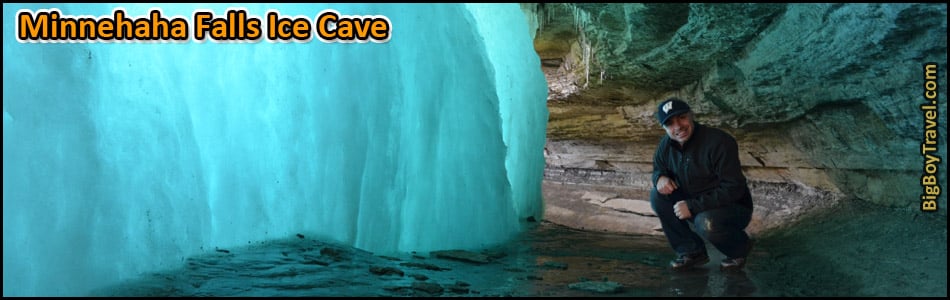Minnehaha Falls Winter Ice Cave