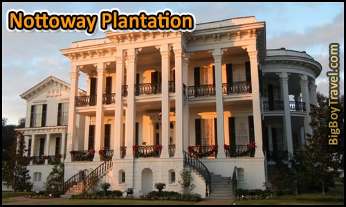 Southern Plantation Mansions Tours Near New Orleans Louisiana - Nottoway Hotel