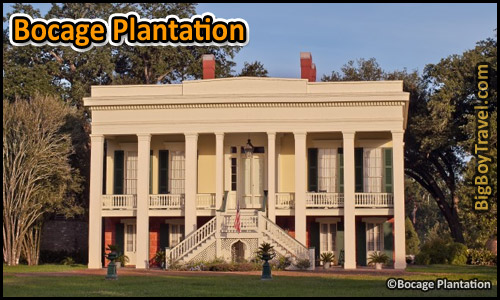 Southern Plantation Mansions Tours Near New Orleans Louisiana - Bocage