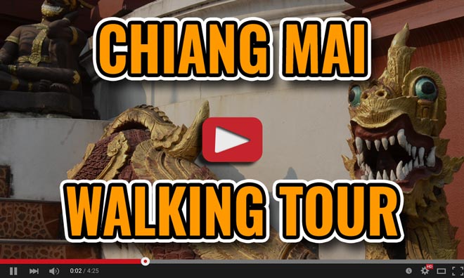 Old Town Free Chiang Mai Walking Tour Map - Thailand
