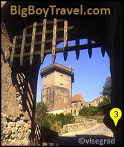 Danbue Bend River Tour Map, Hungary, Visegrad Castle