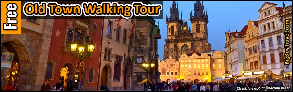 Free Prague Walking Tour Map Old Town Stare Mesto