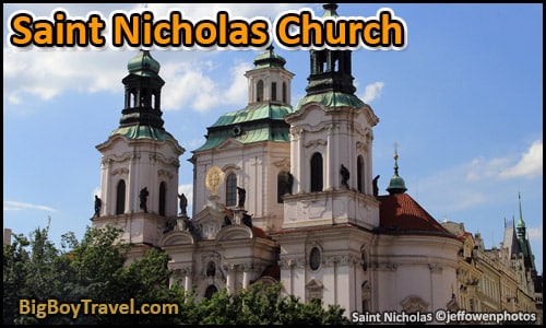 Free Prague Walking Tour Map Old Town Square Stare Mesto - Saint Nicholas Church