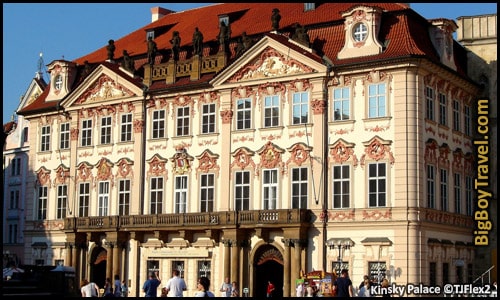 Free Prague Walking Tour Map Old Town Square Stare Mesto - Goltz Kinsky Palace Mansion National Gallery Art Museum