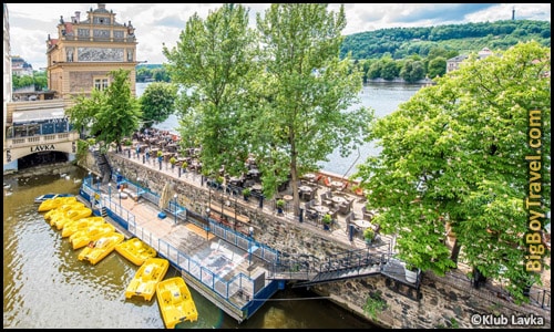 Saint Charles Bridge Free-Walking Tour Map Prague - Klub Lavka paddle boat rental