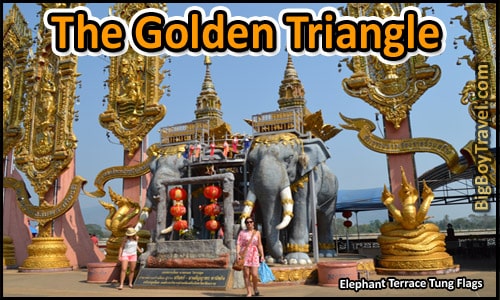The Golden Triangle Thailand, Elephant Terrace Tung Flags