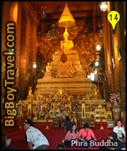 Bangkok Walking Tour Map Old Town, Phra Buddha Theva Patimakorn Wat Pho