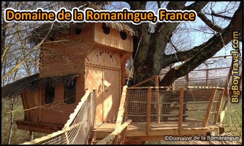 Best Treehouse Hotels In The World, Top 10, Domaine De La Romaningue France