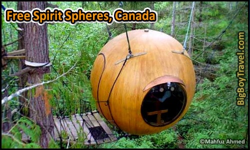 Best Treehouse Hotels In The World, Top 10, Free Spirit Spheres Canada