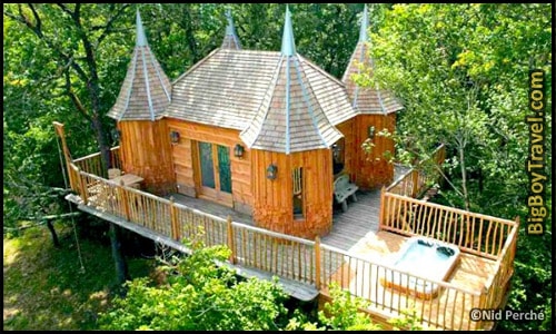 Best Treehouse Hotels In The World, Top 10, Chateaux Dans Les Arbres France