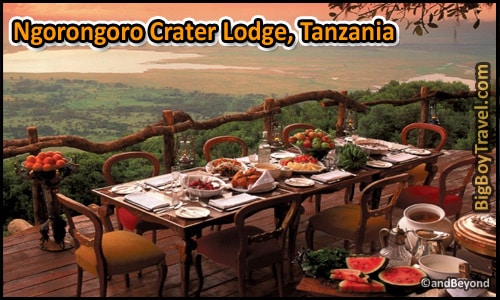 Coolest Hotels In The World, Top Ten, Ngorongoro Crater Lodge Tanzania