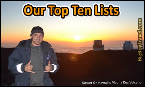 BigBoyTravel Top Ten Lists