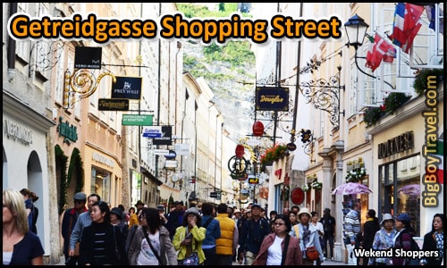 Top Ten Things To Do In Salzburg - Getreidgasse Shopping Street