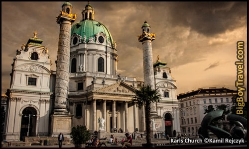 Top Ten Things To Do In Vienna - Karlplatz Church Naschmarkt