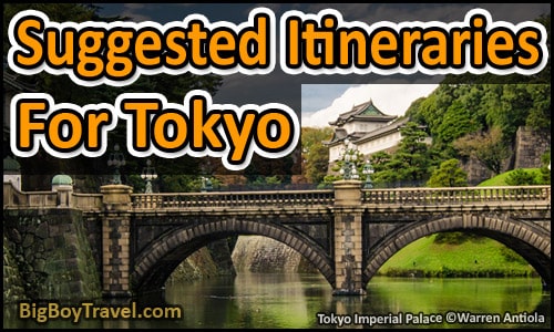 Suggested Itineraries for Tokyo Japan