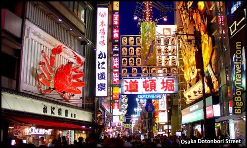 Top 10 Best Day Trips From Kyoto Japan - Osaka Dotonbori Street FOod At Night