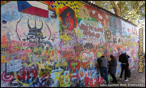 Free Little Quarter Walking Tour Map Prague Castle - Lesser Town John Lennon Wall