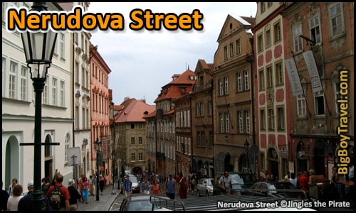 Free Little Quarter Walking Tour Map Prague Castle - Lesser Town Nerudova Street