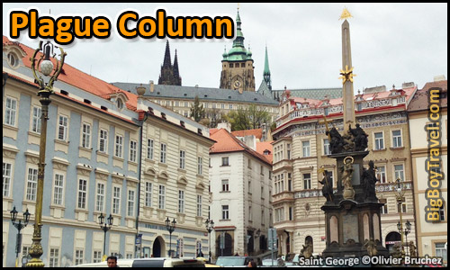 Free Little Quarter Walking Tour Map Prague - Mala Strana Lesser Town Square Plague Column
